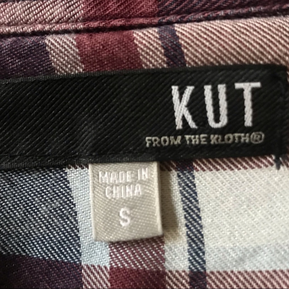 EUC Kut from the Kloth plaid button down shirt - Picture 5 of 7